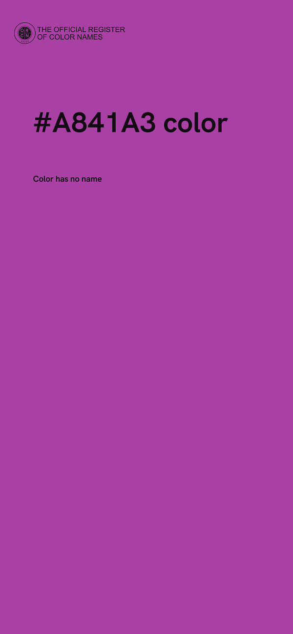#A841A3 color image