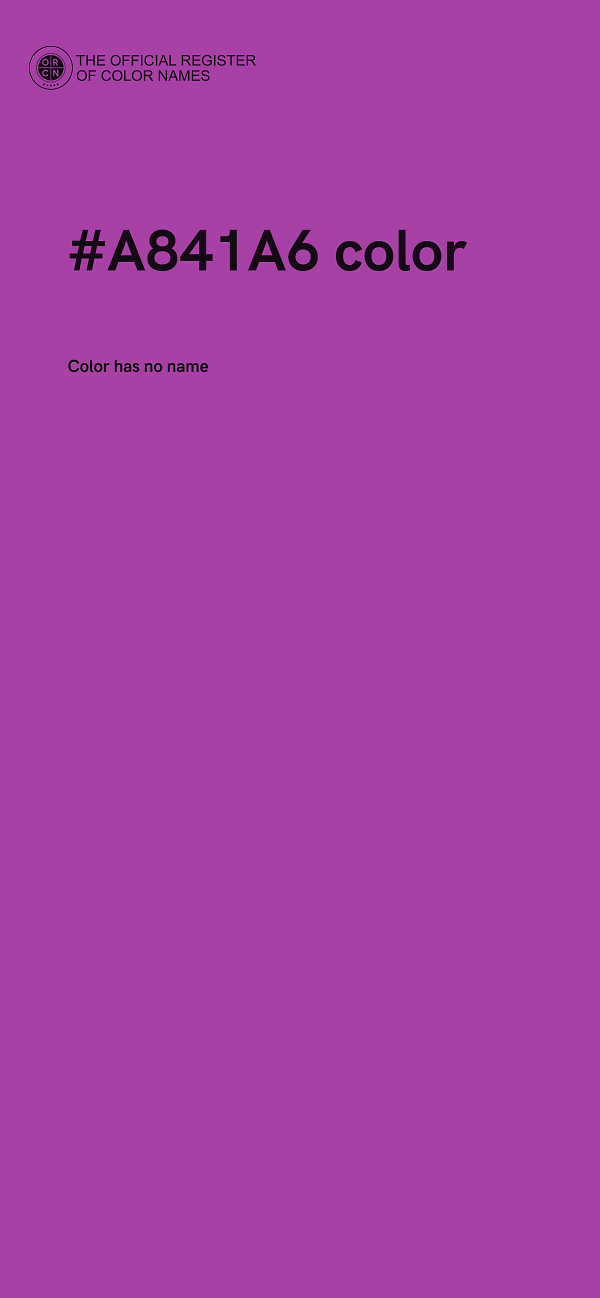 #A841A6 color image