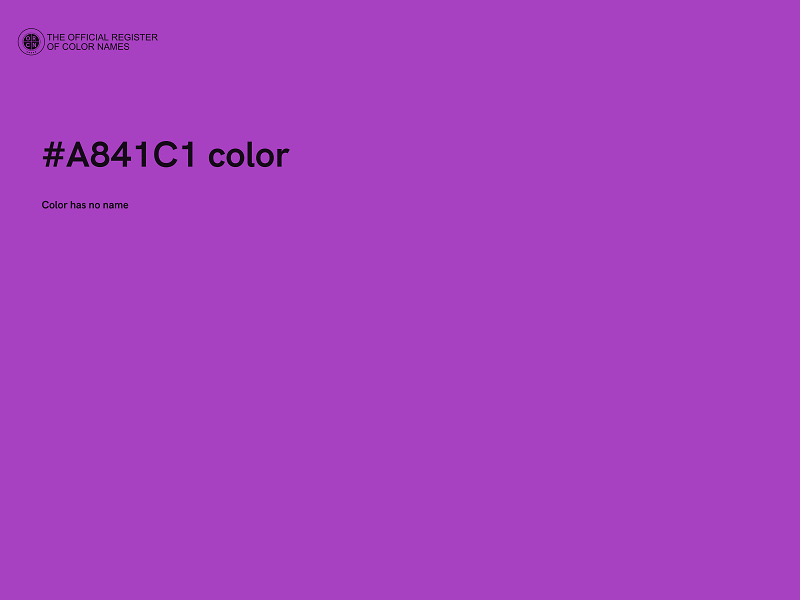 #A841C1 color image