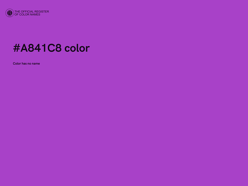 #A841C8 color image