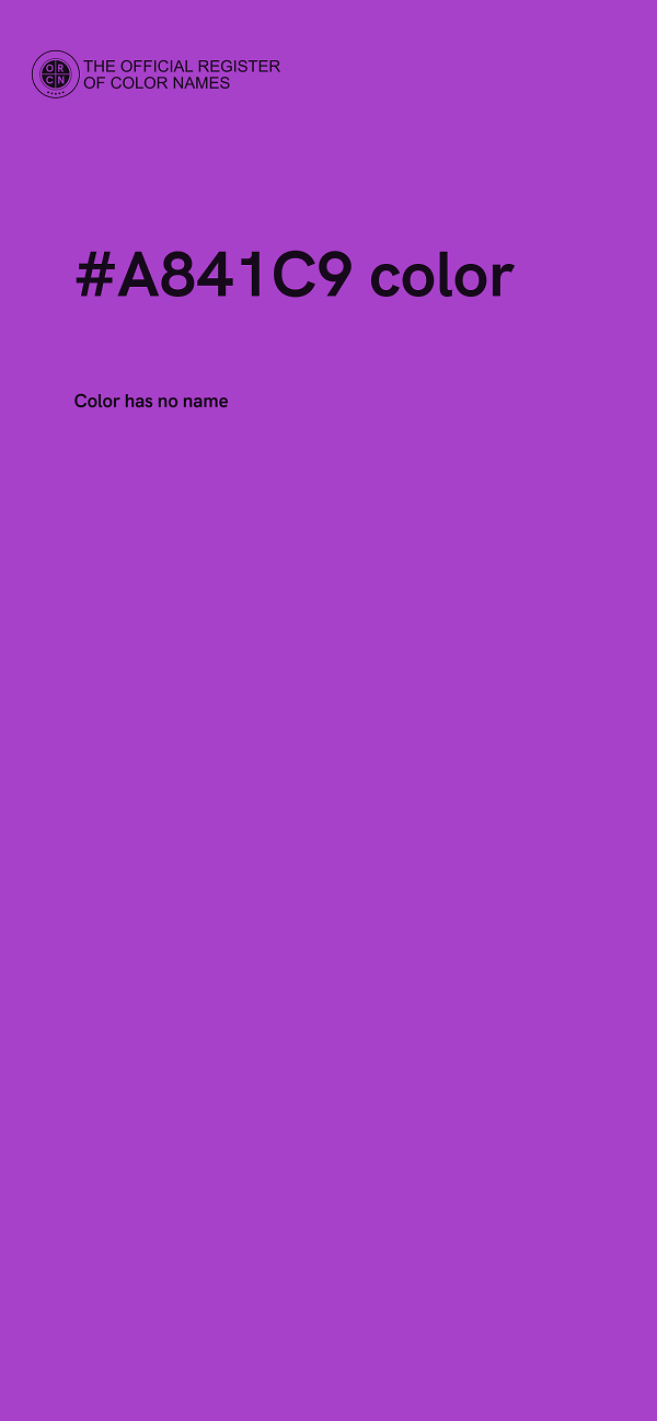 #A841C9 color image