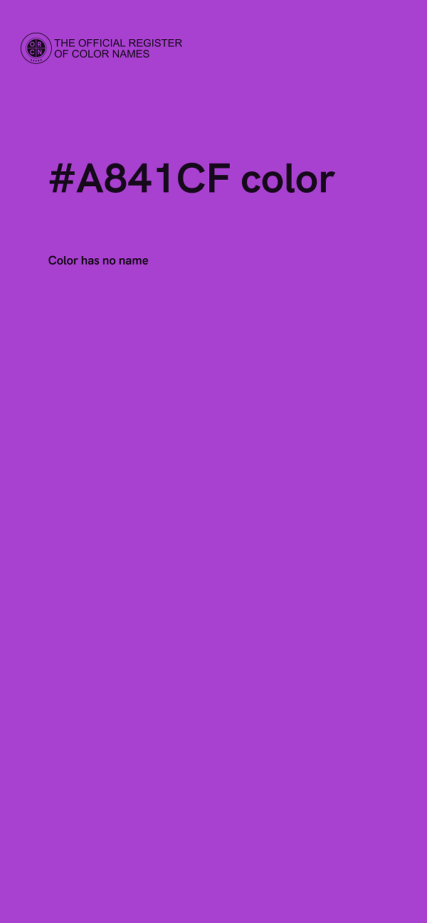 #A841CF color image