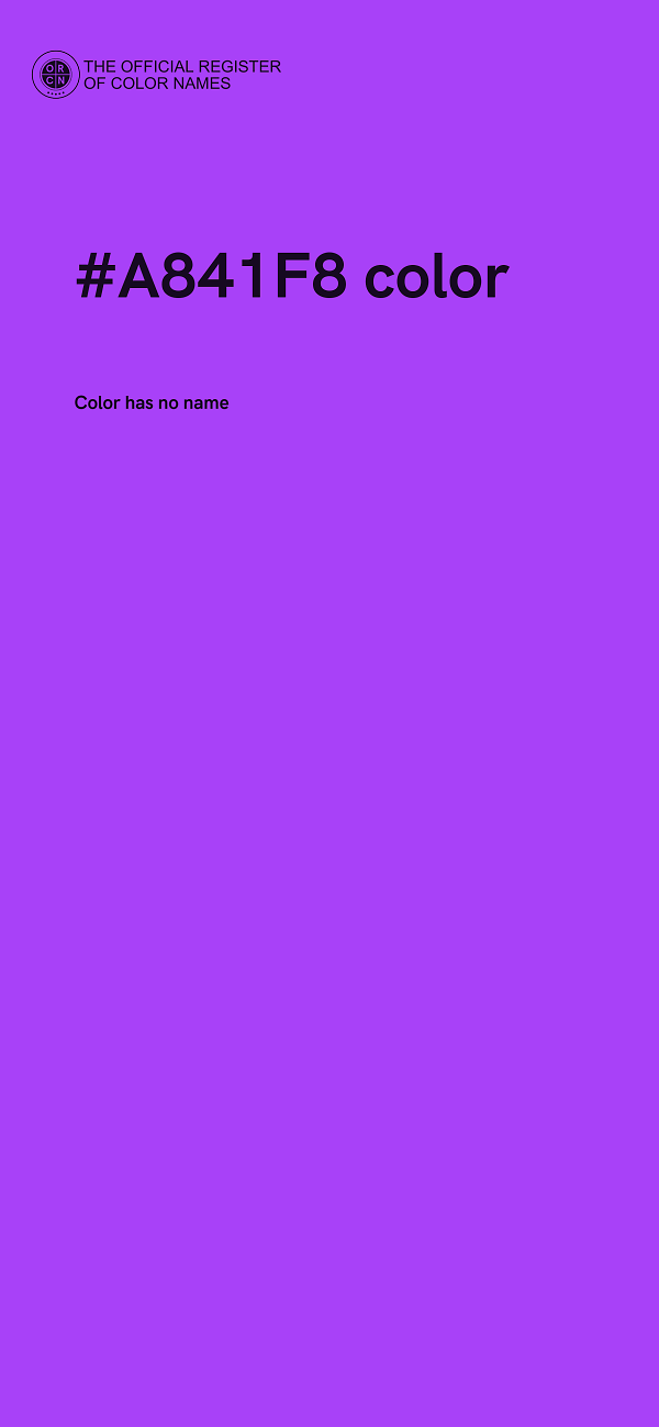 #A841F8 color image