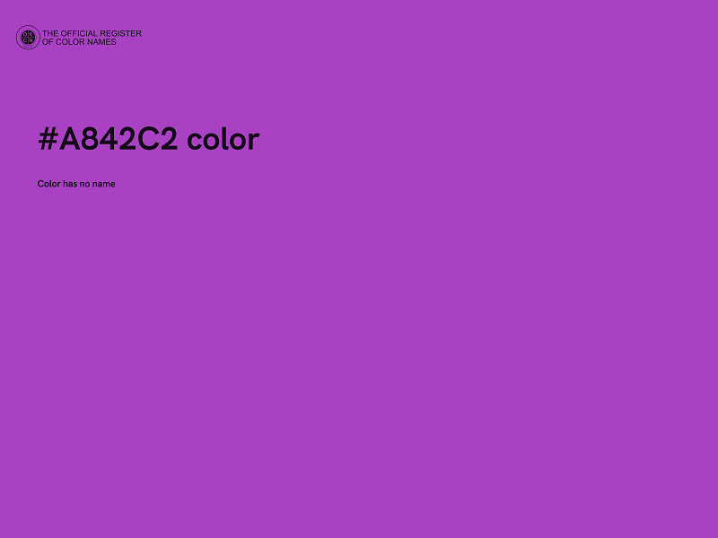#A842C2 color image