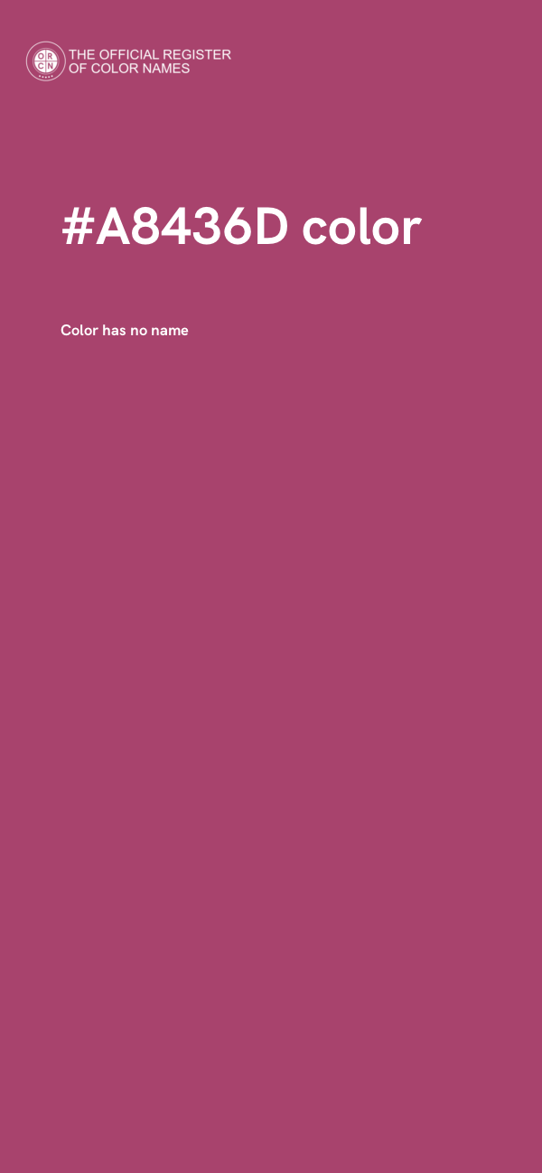 #A8436D color image