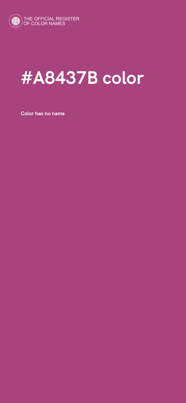 #A8437B color image