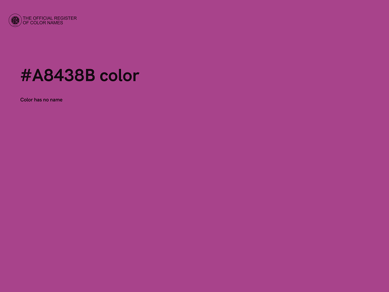 #A8438B color image