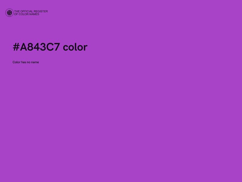 #A843C7 color image