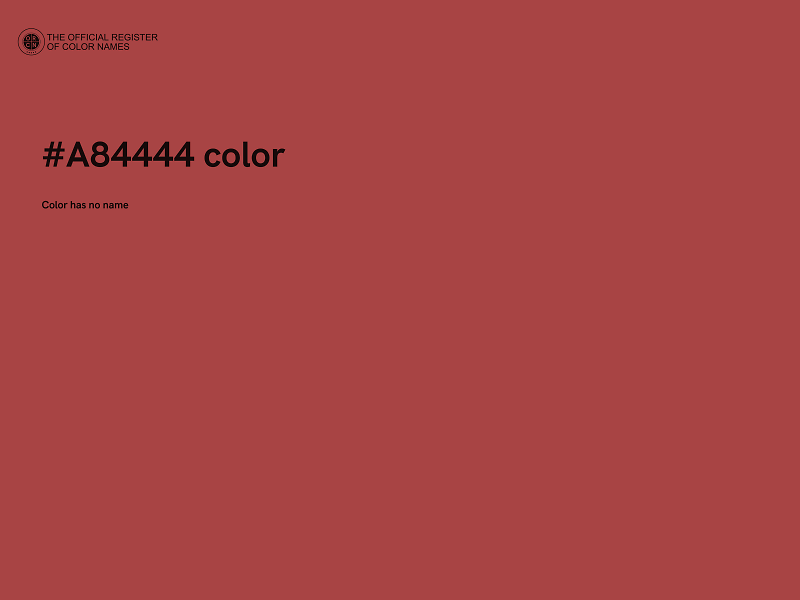 #A84444 color image