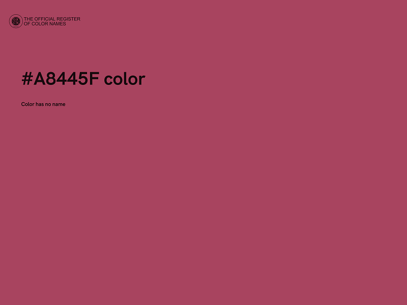 #A8445F color image