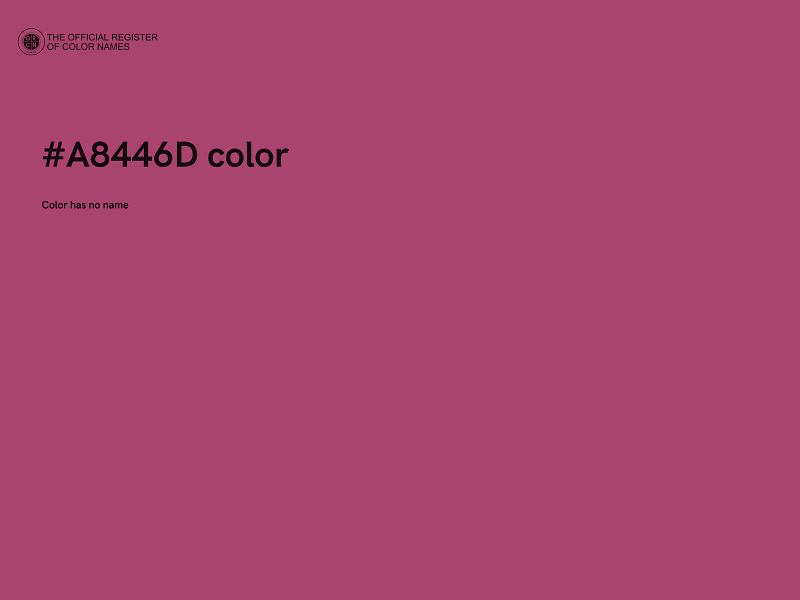 #A8446D color image