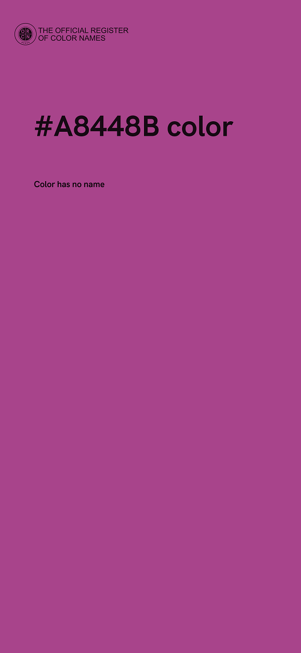 #A8448B color image