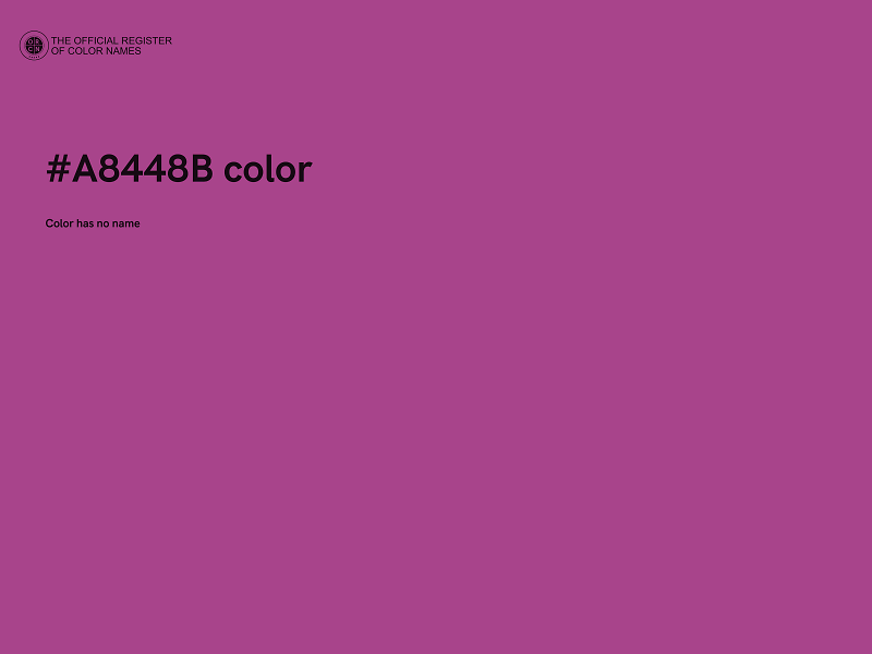 #A8448B color image