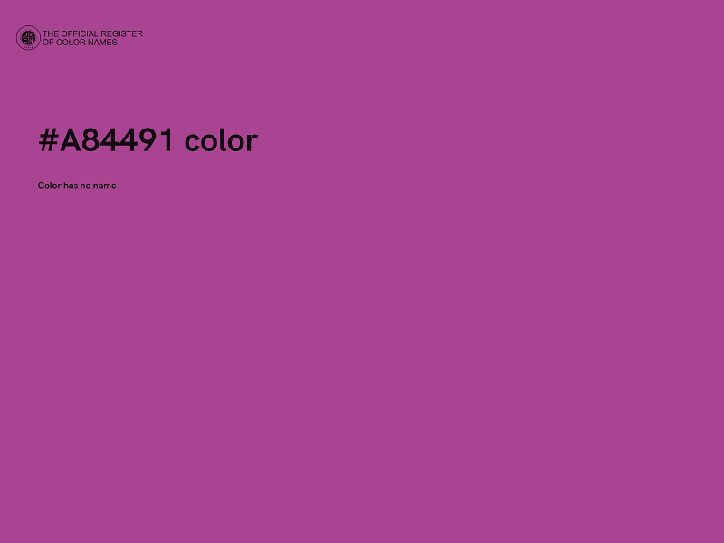 #A84491 color image