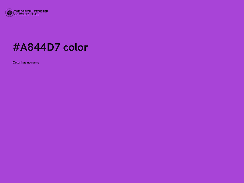 #A844D7 color image