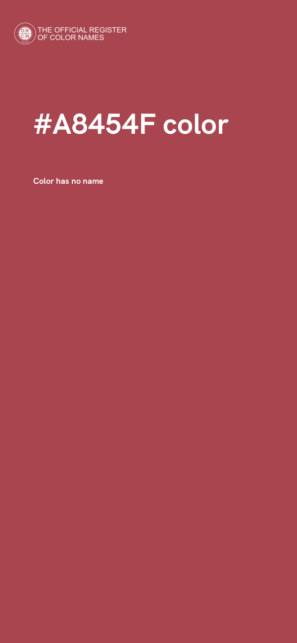 #A8454F color image