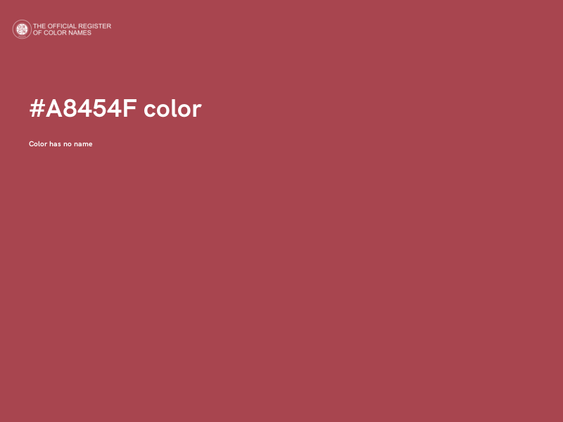 #A8454F color image