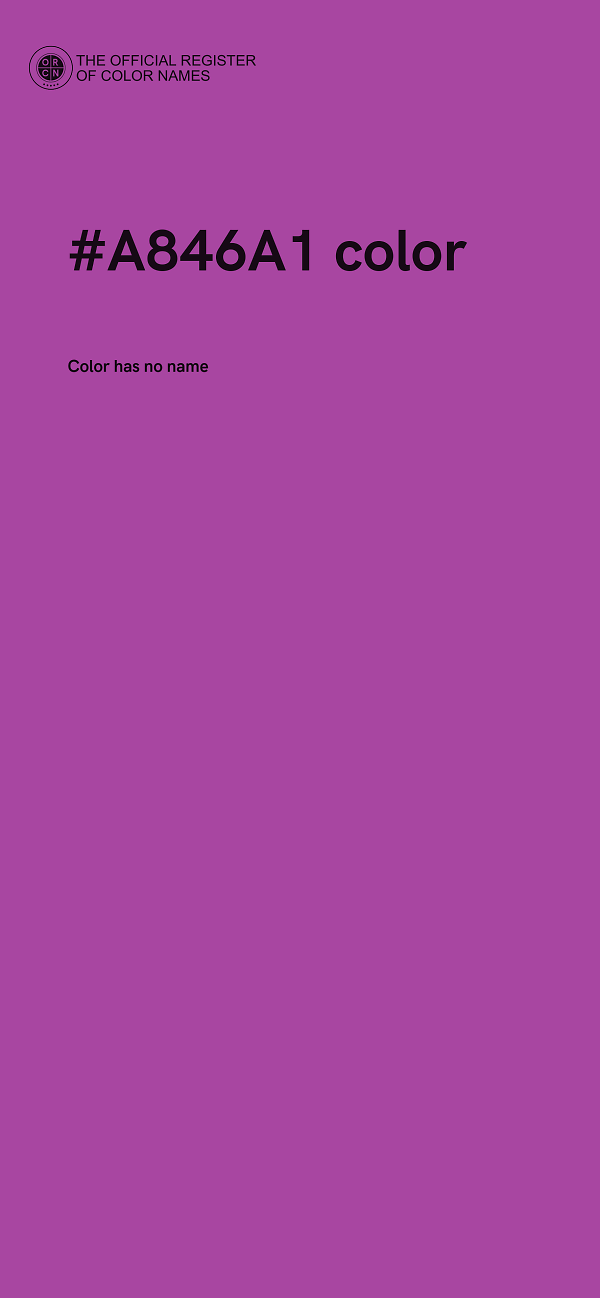 #A846A1 color image