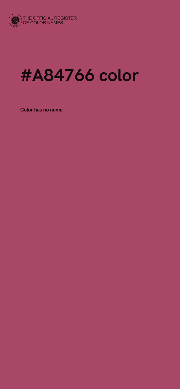 #A84766 color image