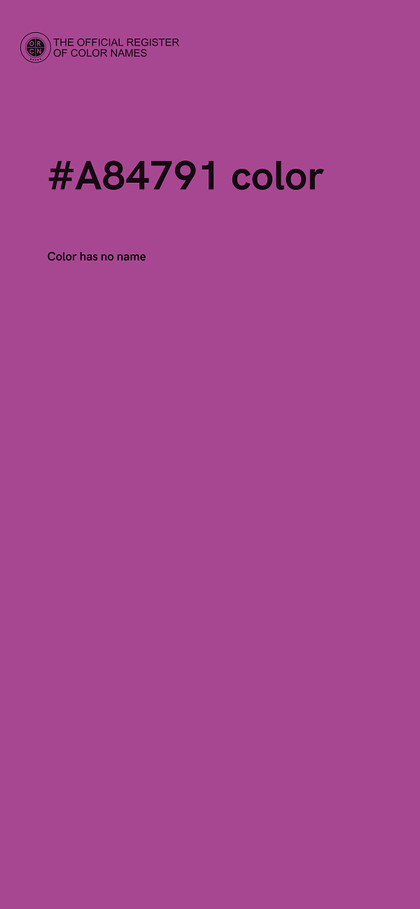 #A84791 color image