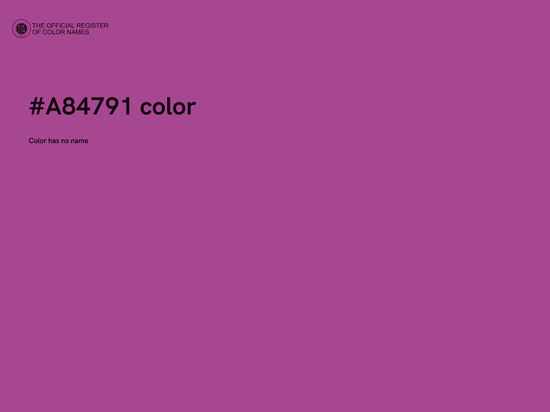 #A84791 color image