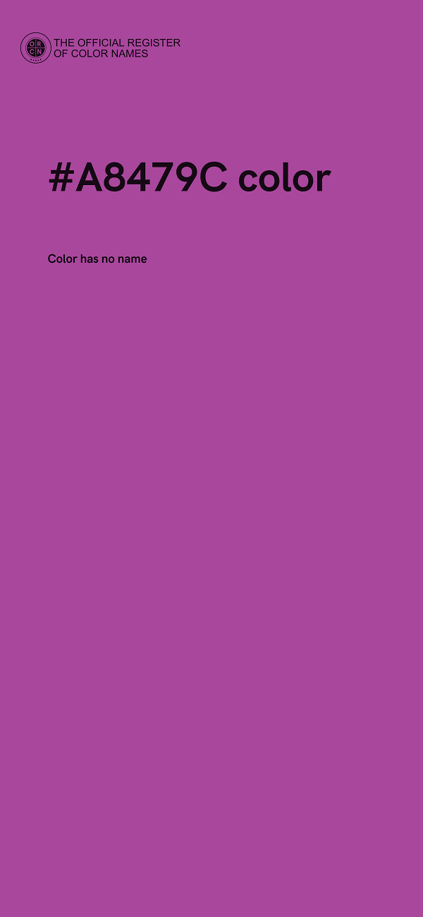 #A8479C color image