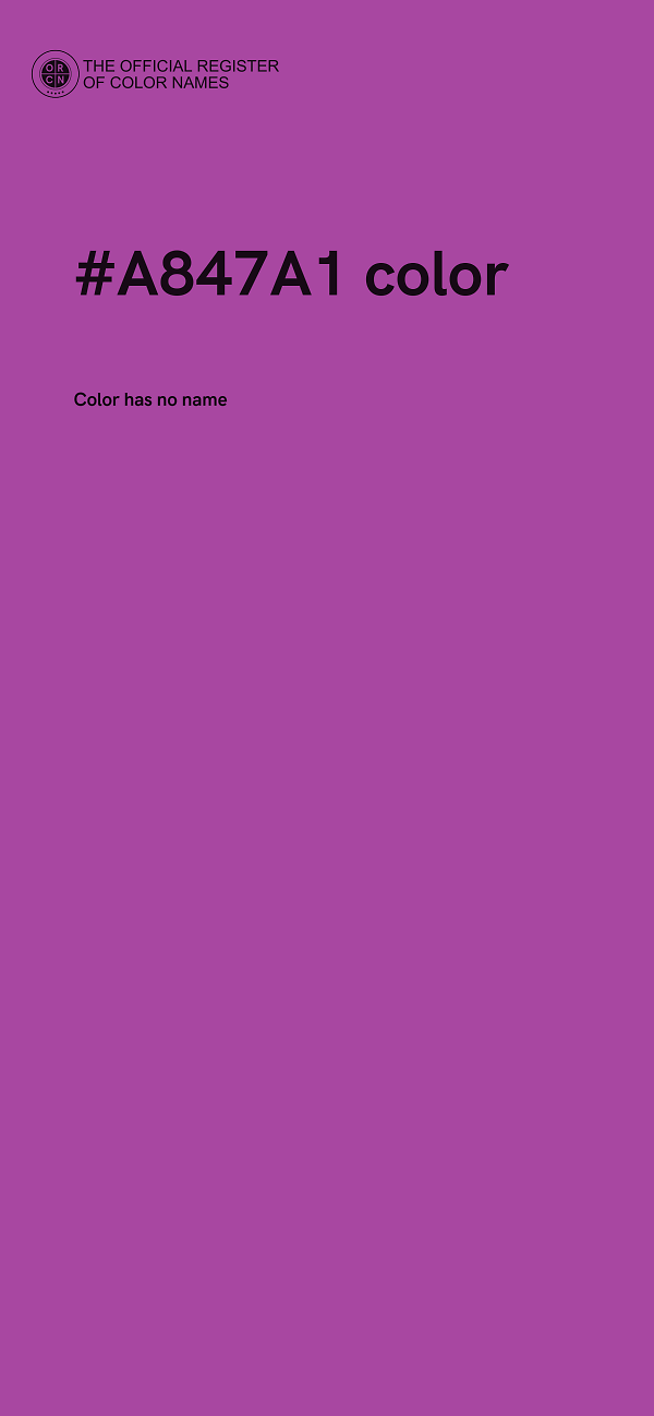 #A847A1 color image