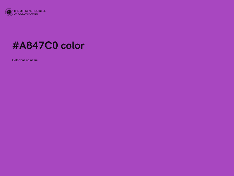 #A847C0 color image