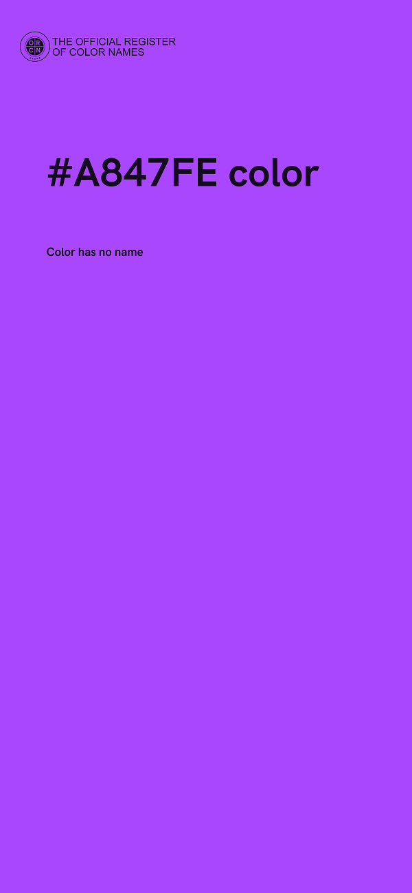 #A847FE color image