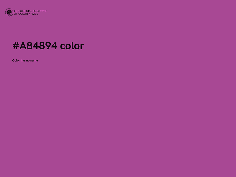 #A84894 color image