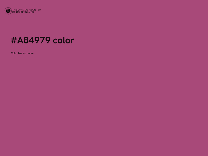 #A84979 color image