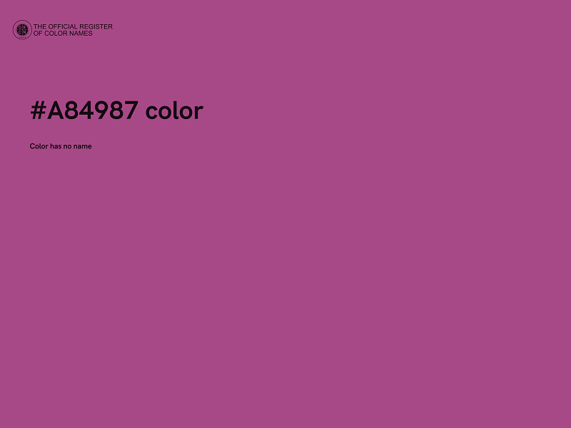 #A84987 color image