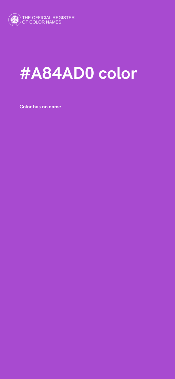 #A84AD0 color image