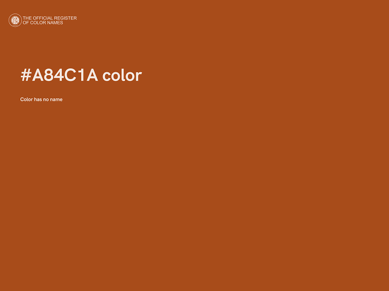 #A84C1A color image