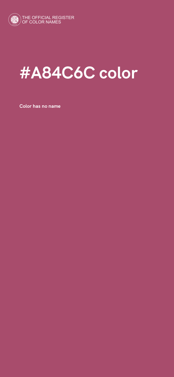 #A84C6C color image