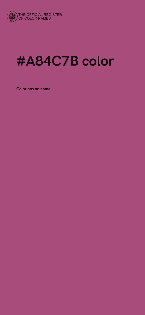 #A84C7B color image