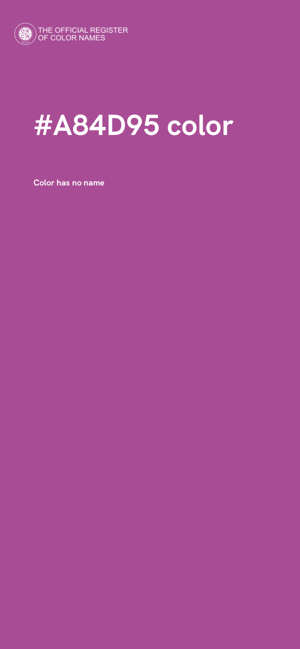 #A84D95 color image