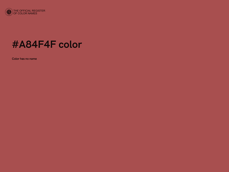 #A84F4F color image