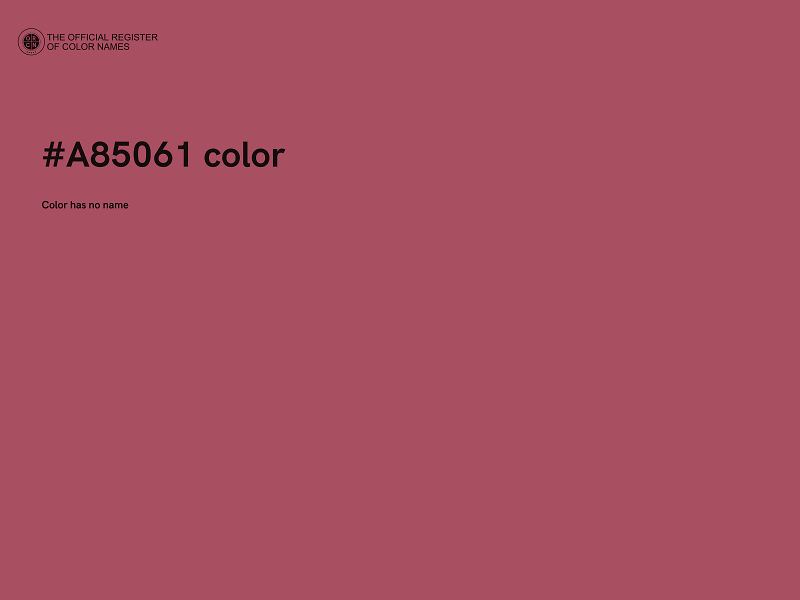 #A85061 color image