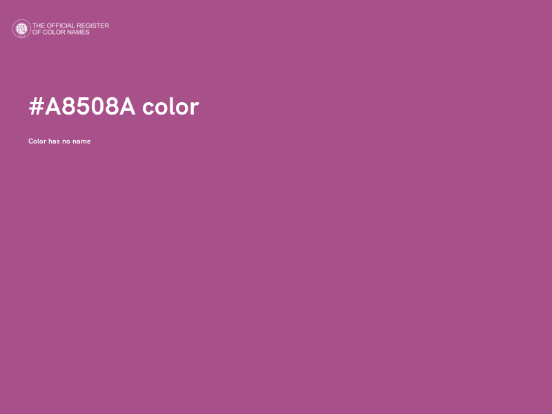#A8508A color image