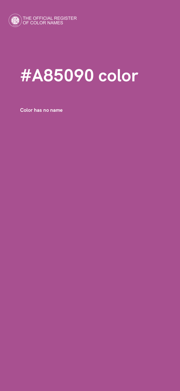 #A85090 color image