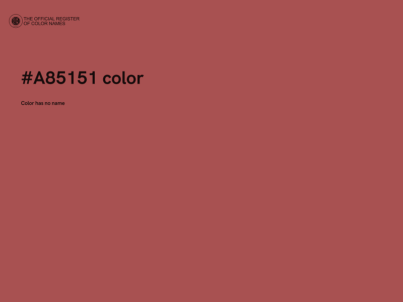 #A85151 color image