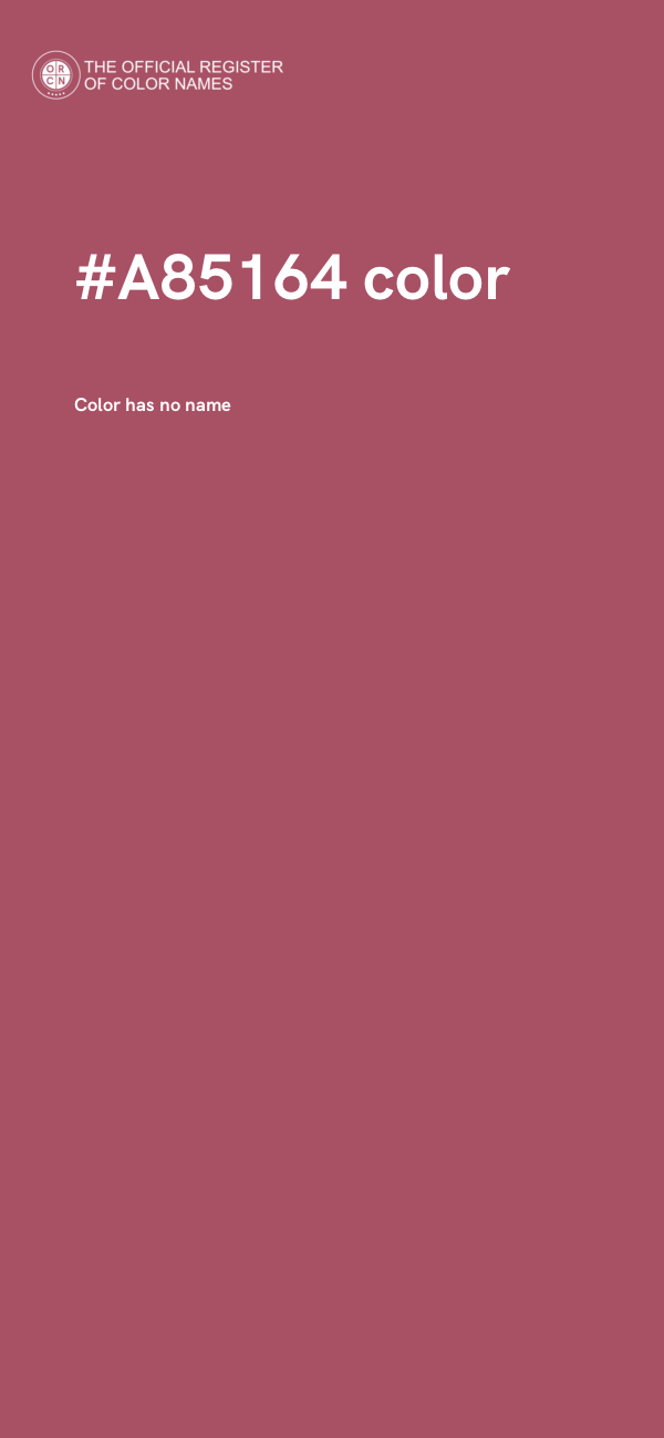 #A85164 color image
