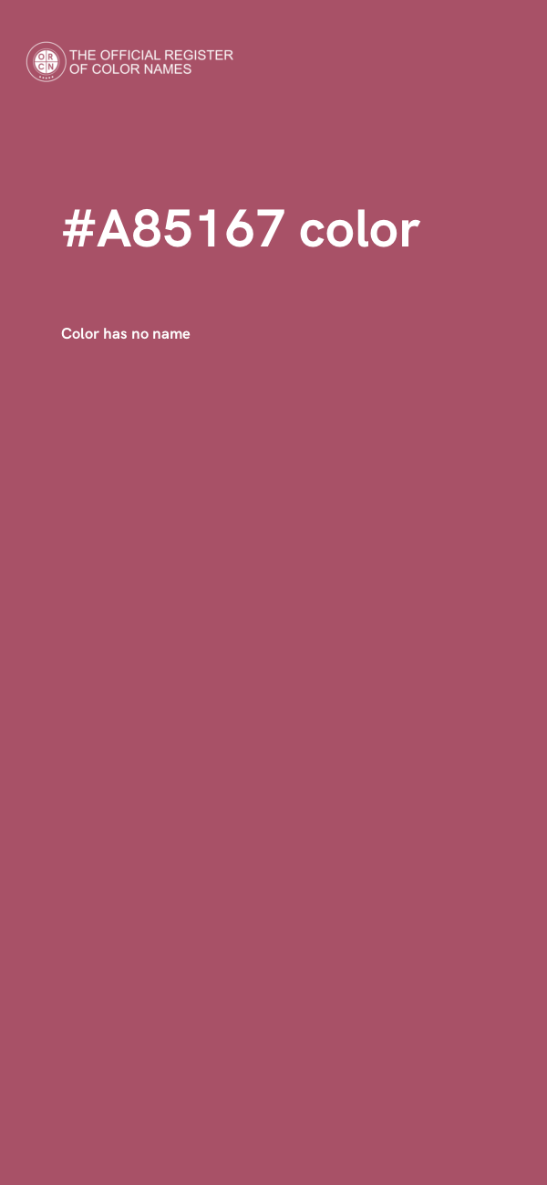 #A85167 color image