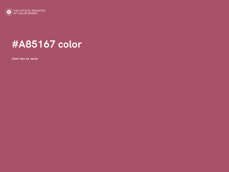 #A85167 color image