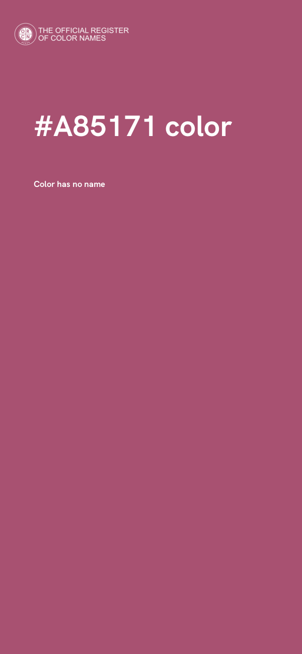 #A85171 color image