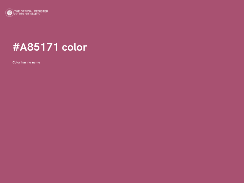 #A85171 color image