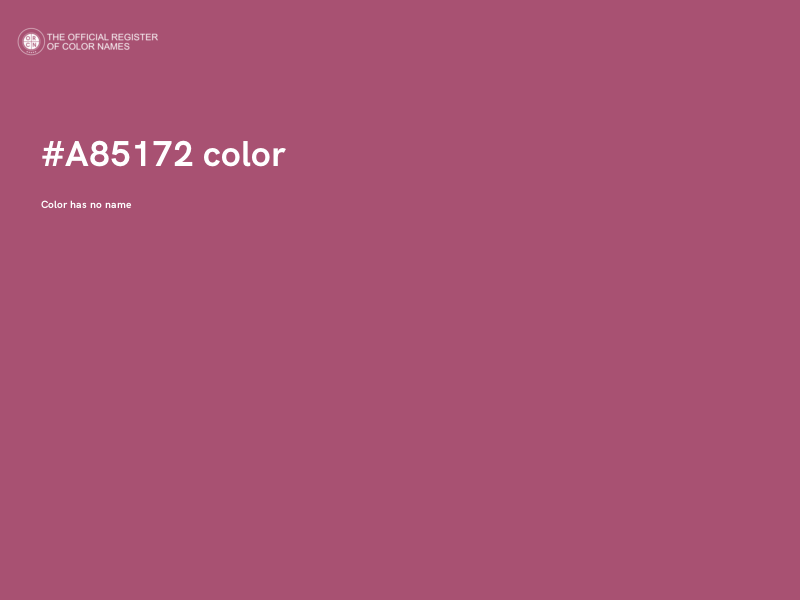 #A85172 color image