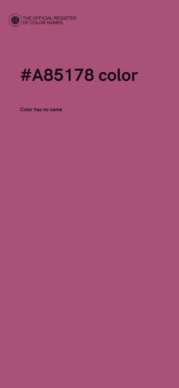 #A85178 color image