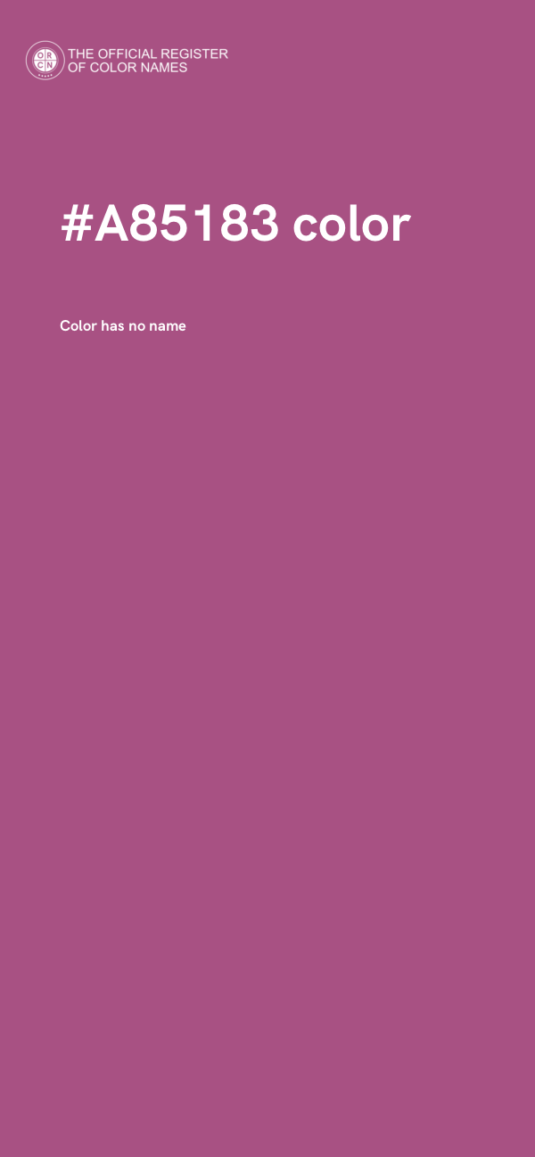 #A85183 color image